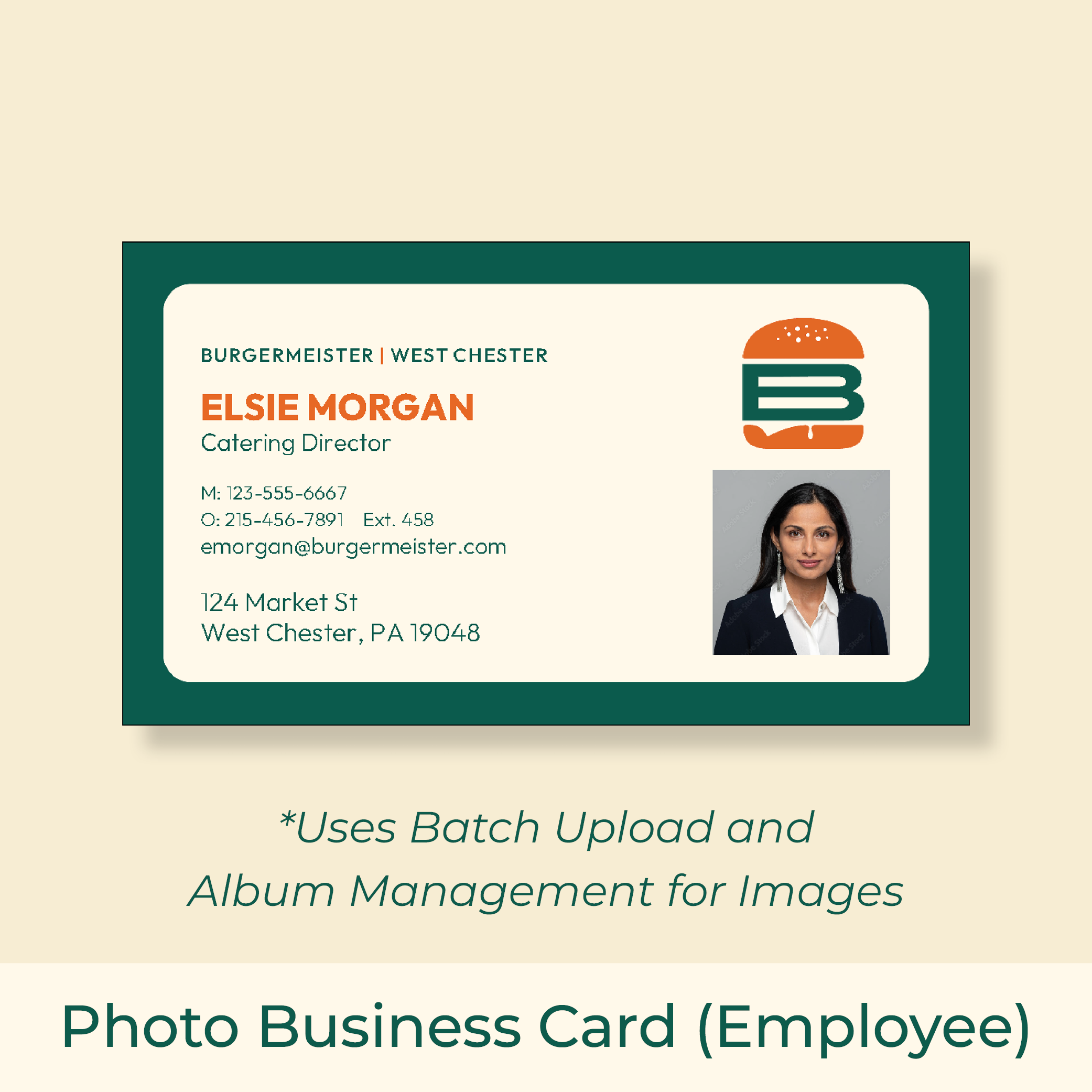 Photo Business Card (Employee)