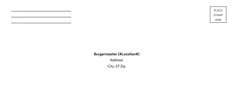 Show details for #9 Return Envelope