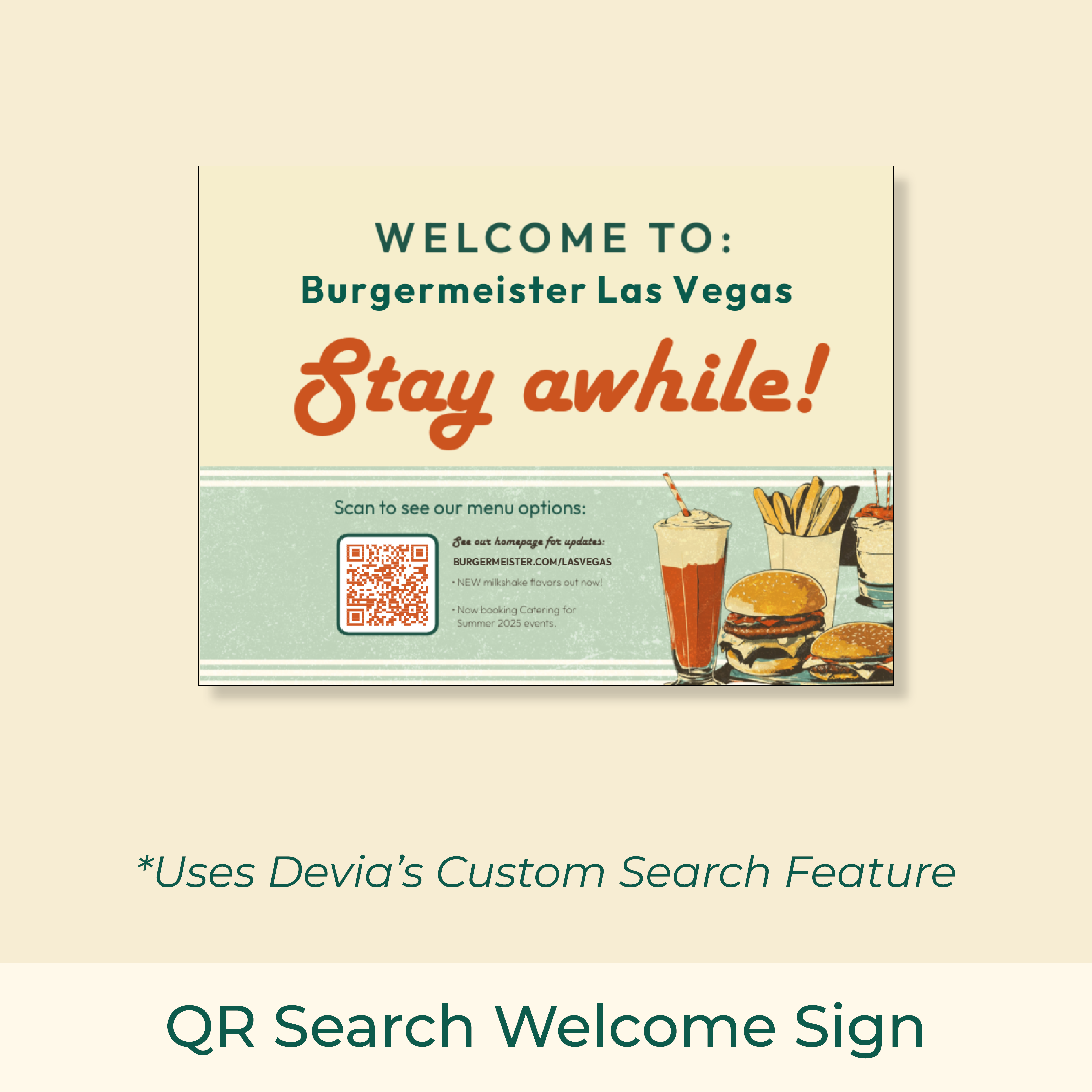 QR Search Sign