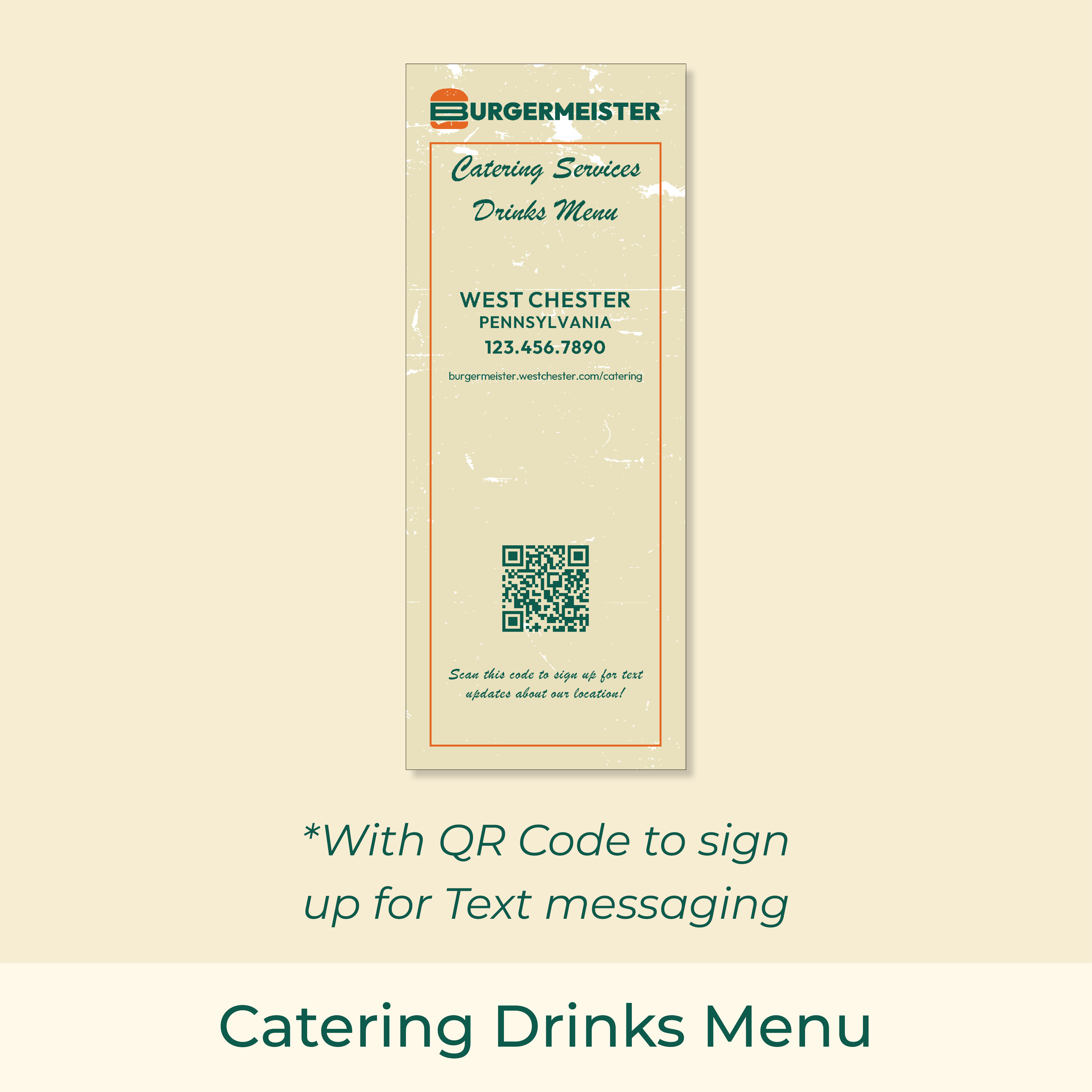 Catering Drinks Menu