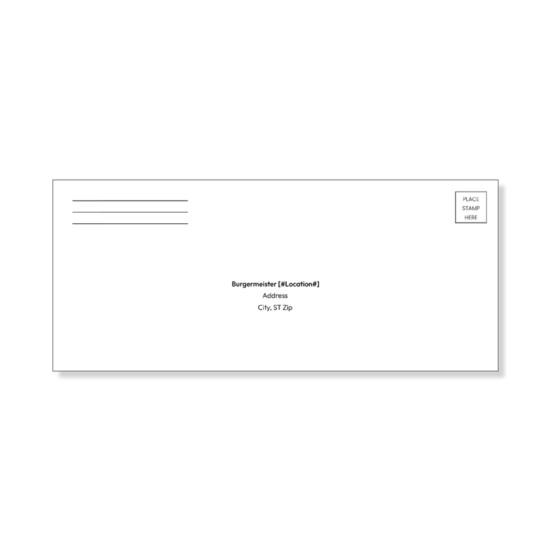 Show details for #9 Return Envelope