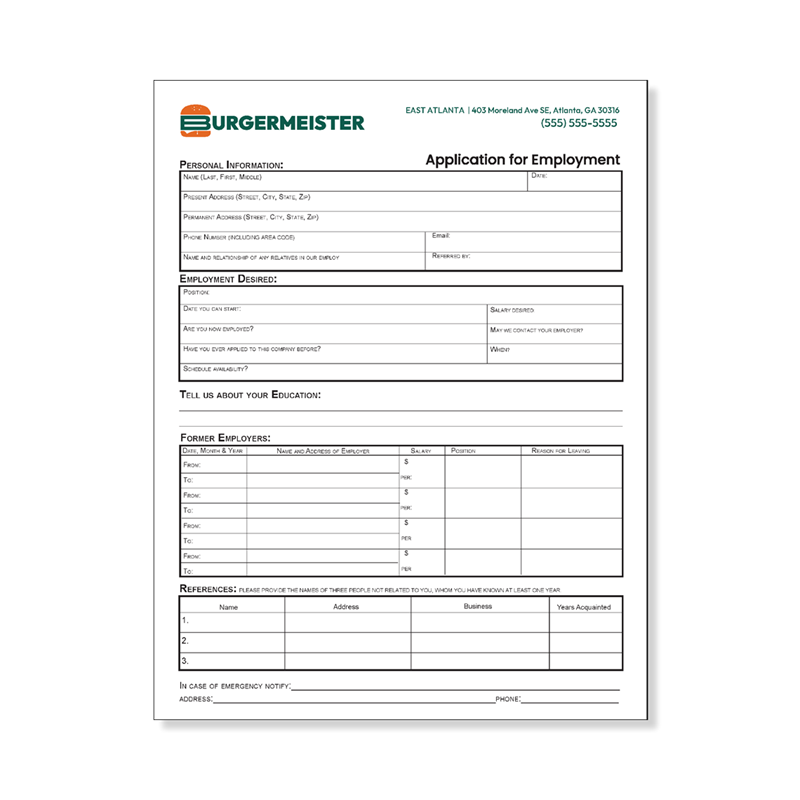 Show details for Employee Applications