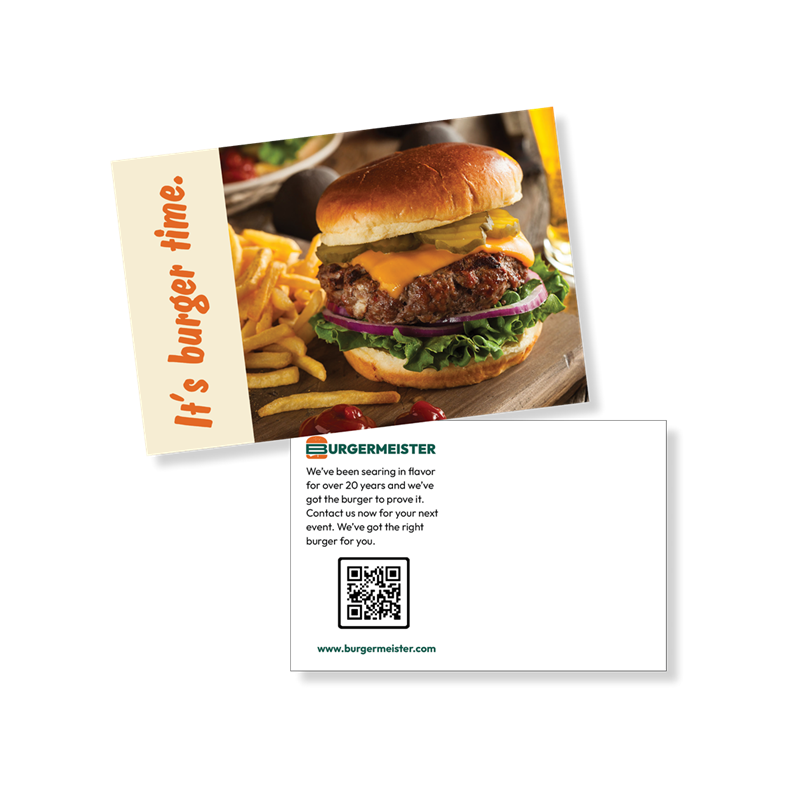 Show details for Catering Postcard - Generic (Static PDF product, with option for mailing list upload)